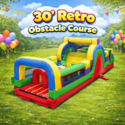 30' Retro Obstacle Course (Dry Only)