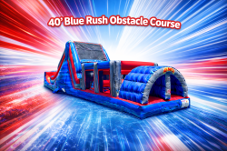 40' Blue Rush Obstacle Course (Wet/Dry)