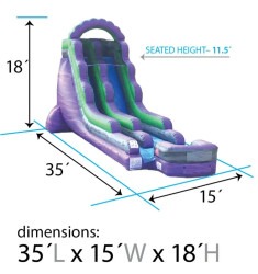 Dimensions 1765302975 18' Purple Crush (Wet/Dry)