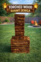 Torched Wood - Giant Jenga